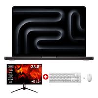 MacBook Pro 14"" Chip M5, 1TB SSD, 16GB RAM, macOS, teclado español, negro espacial + Monitor LED 24"" + Teclado + Mouse